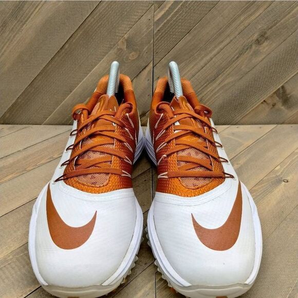 Nike Texas Longhorns Lunar Control 4 Golf Shoes Womens Size 9 White Orange - Picture 4 of 9
